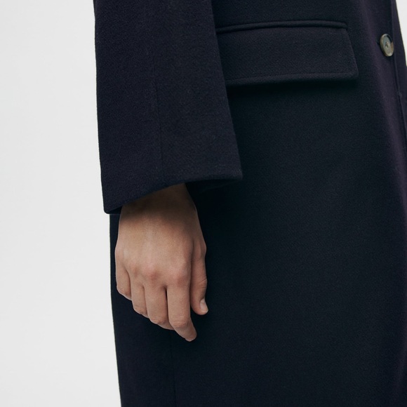 Nwt Zara Oversized Wool Blend Coat - Picture 8 of 13